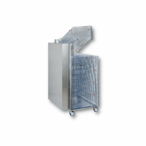 Secador com empilhador de folhas